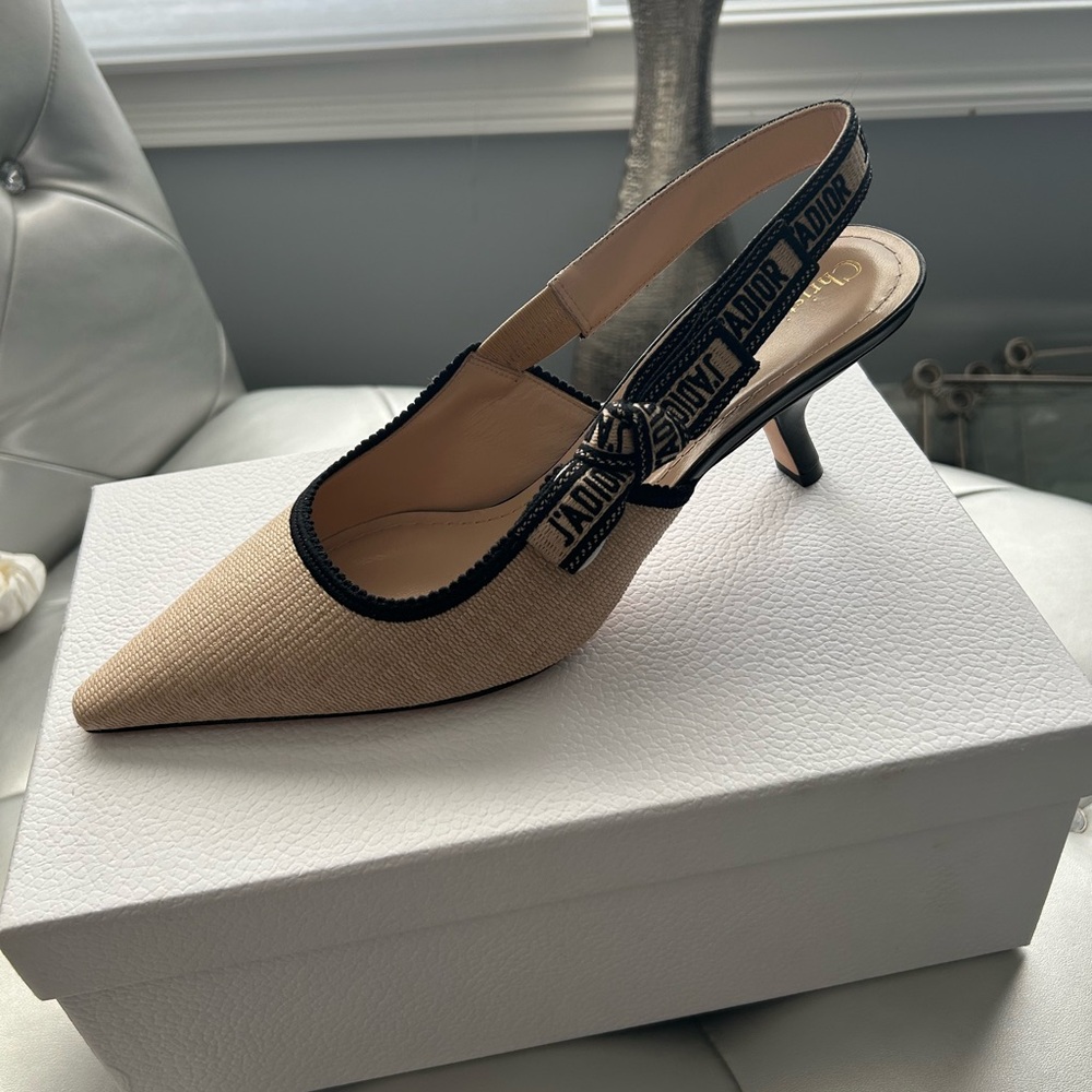 Christian Dior J’Adior sling back pump.
